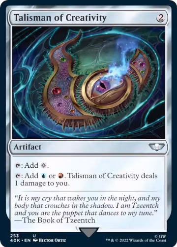 Talisman of Creativity (Surge Foil) (253), Universes Beyond: Warhammer 40,000 — Magic card price