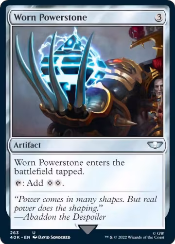 Worn Powerstone (Surge Foil) (263), Universes Beyond: Warhammer 40,000 — Magic card price