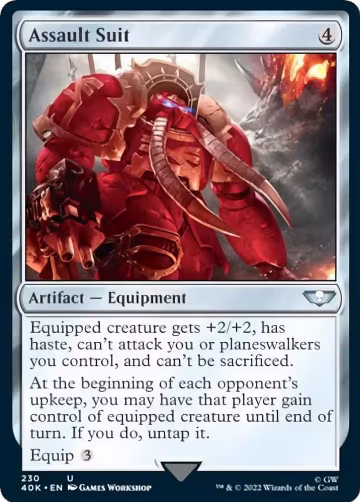 Assault Suit (230), Universes Beyond: Warhammer 40,000 — Magic card price