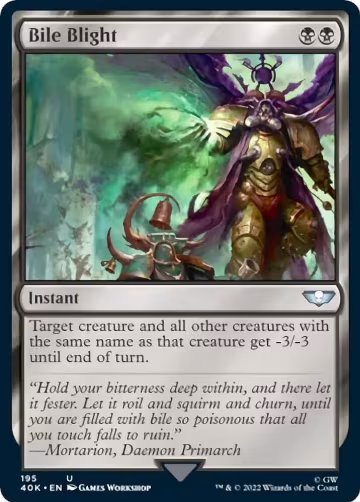 Bile Blight (195), Universes Beyond: Warhammer 40,000 — Magic card price