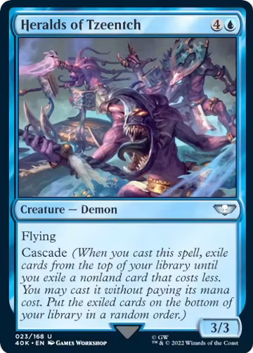 Heralds of Tzeentch (23), Universes Beyond: Warhammer 40,000 — Magic card price