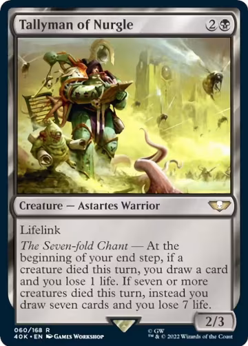 Tallyman of Nurgle (60), Universes Beyond: Warhammer 40,000 — Magic card price