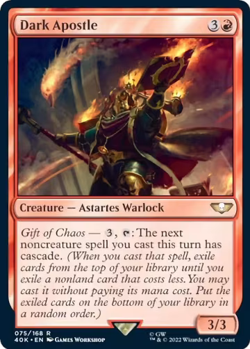 Dark Apostle (75), Universes Beyond: Warhammer 40,000 — Magic card price