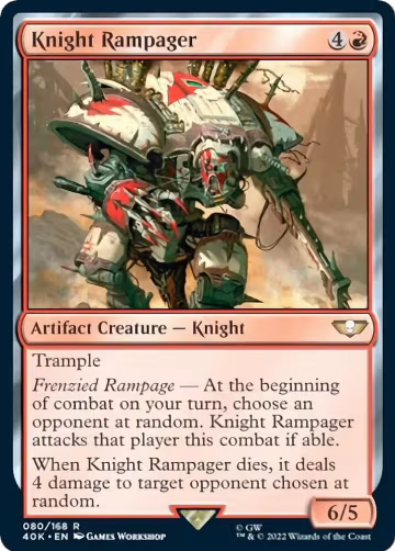 Knight Rampager (80), Universes Beyond: Warhammer 40,000 — Magic card price