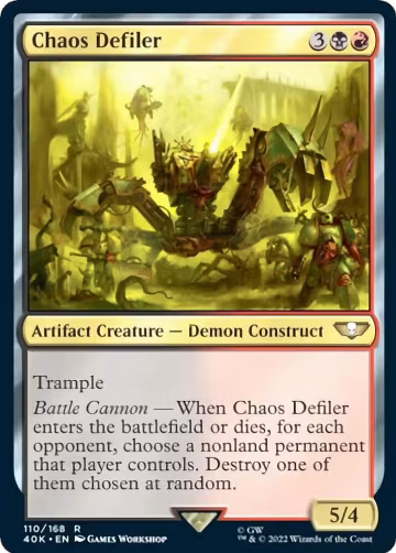 Chaos Defiler (Surge Foil) (110), Universes Beyond: Warhammer 40,000 — Magic card price