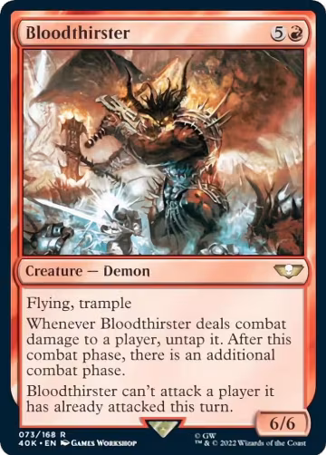 Bloodthirster (Surge Foil) (73), Universes Beyond: Warhammer 40,000 — Magic card price