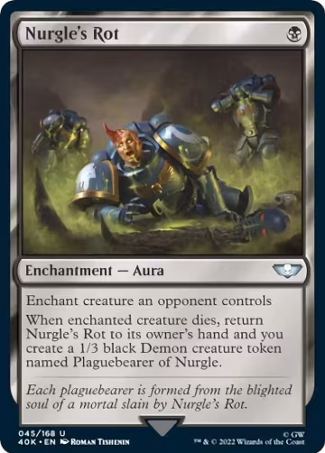 Nurgle's Rot (Surge Foil) (45), Universes Beyond: Warhammer 40,000 — Magic card price