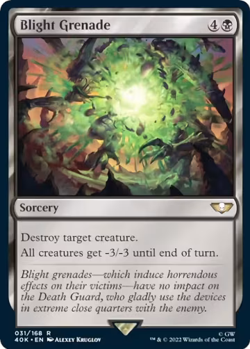 Blight Grenade (Surge Foil) (31), Universes Beyond: Warhammer 40,000 — Magic card price