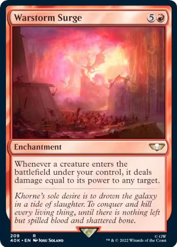 Warstorm Surge (Surge Foil) (209), Universes Beyond: Warhammer 40,000 — Magic card price