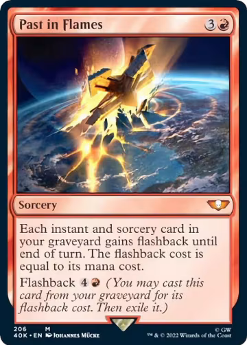 Past in Flames (Surge Foil) (206), Universes Beyond: Warhammer 40,000 — Magic card price