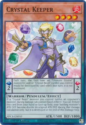Crystal Keeper (SDCB-EN010), Structure Deck: Legend of the Crystal Beasts — Yu-Gi-Oh! card price
