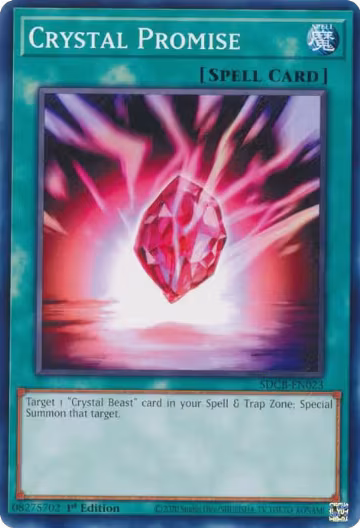 Crystal Promise (SDCB-EN023), Structure Deck: Legend of the Crystal Beasts — Yu-Gi-Oh! card price