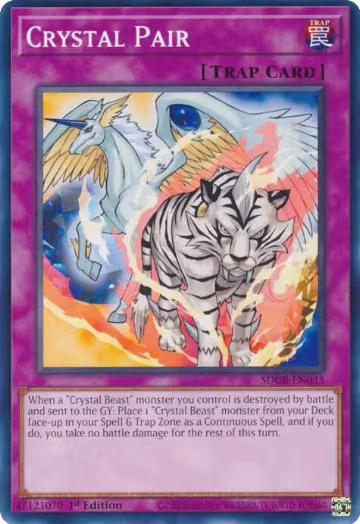 Crystal Pair (SDCB-EN035), Structure Deck: Legend of the Crystal Beasts — Yu-Gi-Oh! card price