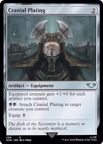 Cranial Plating (236), Universes Beyond: Warhammer 40,000 — Magic card price