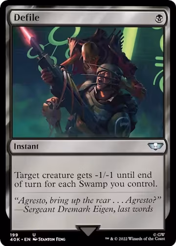 Defile (199), Universes Beyond: Warhammer 40,000 — Magic card price