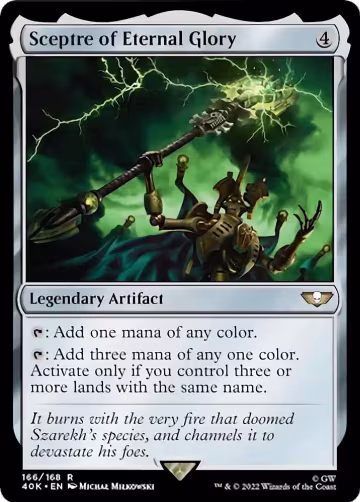 Sceptre of Eternal Glory (166), Universes Beyond: Warhammer 40,000 — Magic card price