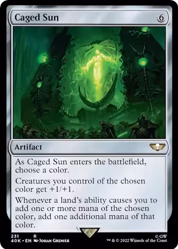 Caged Sun (231), Universes Beyond: Warhammer 40,000 — Magic card price