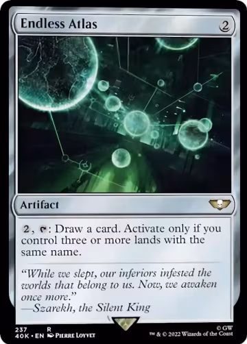 Endless Atlas (Surge Foil) (237), Universes Beyond: Warhammer 40,000 — Magic card price