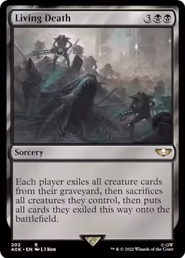 Living Death (Surge Foil) (202), Universes Beyond: Warhammer 40,000 — Magic card price