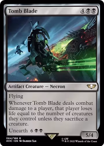 Tomb Blade (Surge Foil) (64), Universes Beyond: Warhammer 40,000 — Magic card price