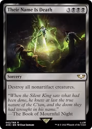 Their Name Is Death (Surge Foil) (62), Universes Beyond: Warhammer 40,000 — Magic card price
