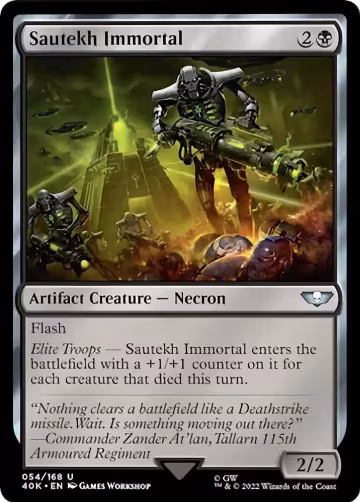 Sautekh Immortal (Surge Foil) (54), Universes Beyond: Warhammer 40,000 — Magic card price