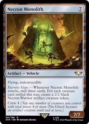 Necron Monolith (Surge Foil) (161), Universes Beyond: Warhammer 40,000 — Magic card price