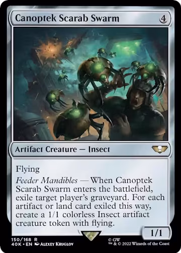 Canoptek Scarab Swarm (Surge Foil) (150), Universes Beyond: Warhammer 40,000 — Magic card price