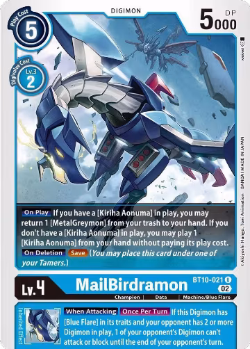 MailBirdramon (BT10-021 U), Xros Encounter — Digimon card price