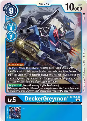 DeckerGreymon (BT10-026 R), Xros Encounter — Digimon card price