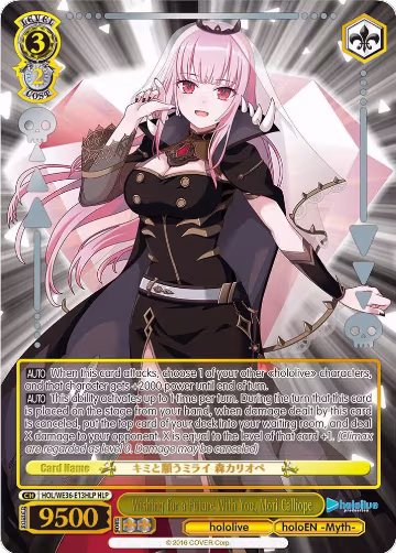 Wishing for a Future With You, Mori Calliope (HLP) (HOL/WE36-E13HLP HLP), hololive production Premium Booster — Weiß Schwarz card price