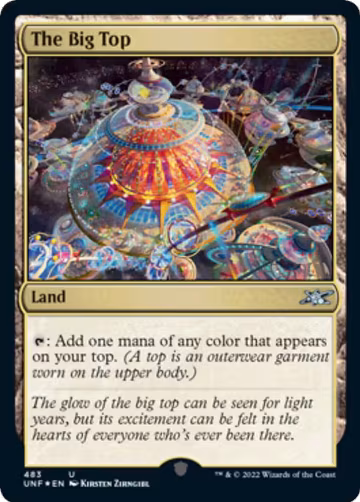 The Big Top (Galaxy Foil) (483), Unfinity — Magic card price