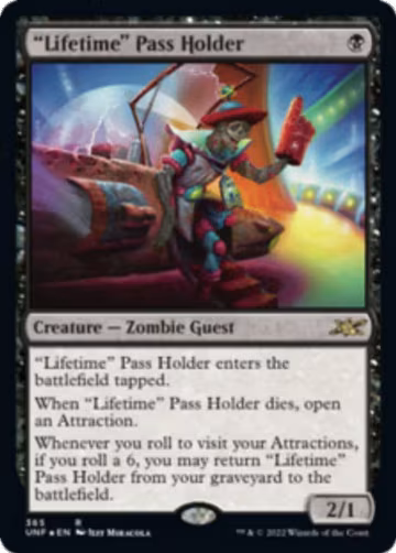 "Lifetime" Pass Holder (79), Unfinity — Magic card price