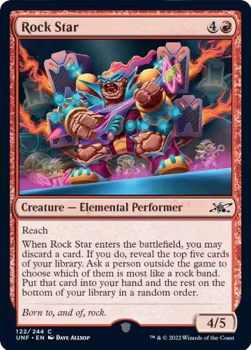 Rock Star (122), Unfinity — Magic card price