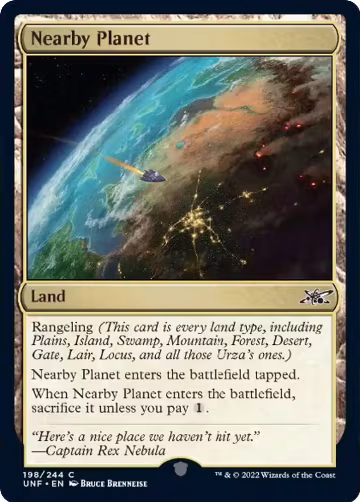 Nearby Planet (198), Unfinity — Magic card price