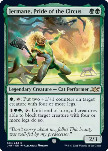 Jermane, Pride of the Circus (144), Unfinity — Magic card price