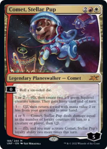 Comet, Stellar Pup (166), Unfinity — Magic card price
