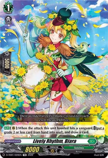 Lively Rhythm, Biara (D-TD01/009EN), D-TD01: Urara Haneyama -Bandmaster of Blossoming Bonds- — Vanguard card price