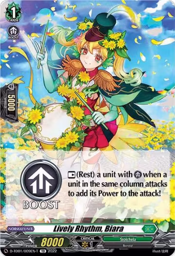 Lively Rhythm, Biara (Tutorial Card) (D-TD01/009EN-T), D-TD01: Urara Haneyama -Bandmaster of Blossoming Bonds- — Vanguard card price