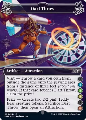 Dart Throw (2-3-4-6) (208), Unfinity — Magic card price