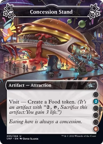 Concession Stand (2-6) (205), Unfinity — Magic card price