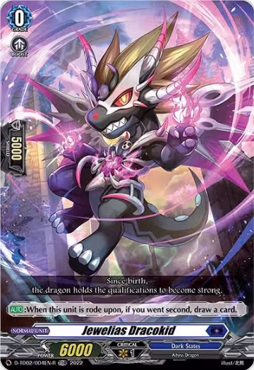 Jewelias Dracokid (Foil) (D-TD02/004EN-R), D-TD02: Michiru Hazama -Demonic Jewel Dragon of the Four Flames- — Vanguard card price