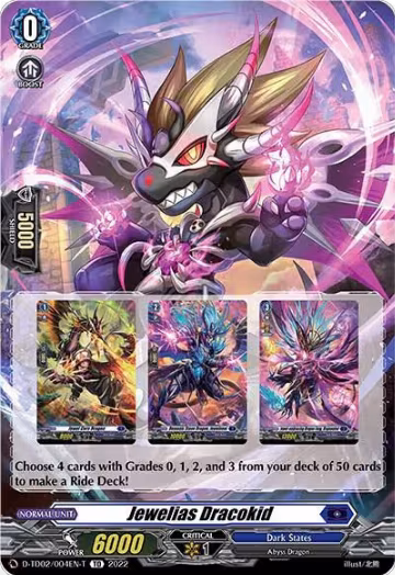Jewelias Dracokid (Tutorial Card) (D-TD02/004EN-T), D-TD02: Michiru Hazama -Demonic Jewel Dragon of the Four Flames- — Vanguard card price