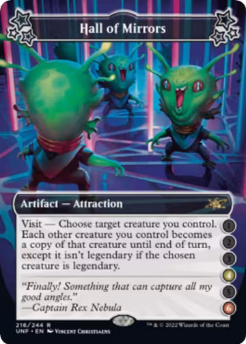 Hall of Mirrors (4-6) (216), Unfinity — Magic card price