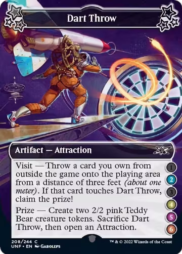 Dart Throw (2-4-5-6) (208), Unfinity — Magic card price