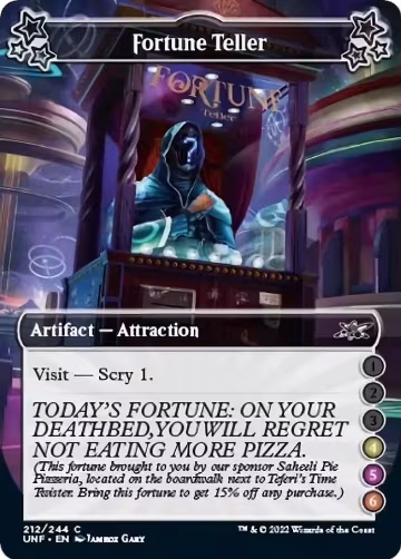 Fortune Teller (4-5-6) (212), Unfinity — Magic card price