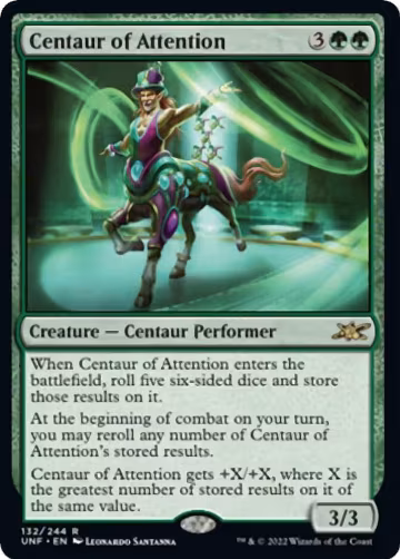 Centaur of Attention (132), Unfinity — Magic card price