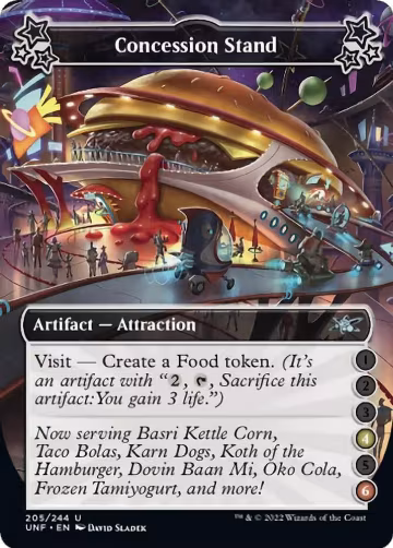 Concession Stand (4-6) (205), Unfinity — Magic card price