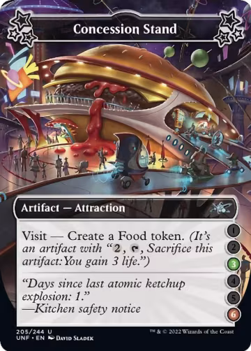 Concession Stand (3-6) (205), Unfinity — Magic card price