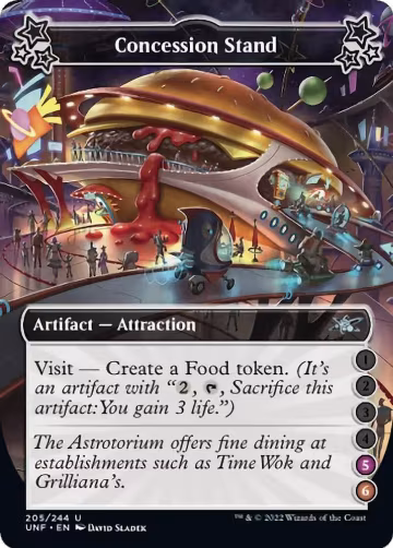 Concession Stand (5-6) (205), Unfinity — Magic card price
